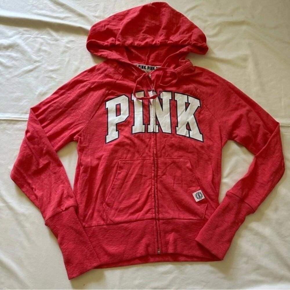 Victoria Secret Pink Coral Zip Up jacket